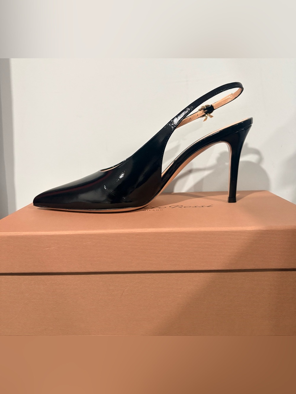 Gianvito Rossi Robbie Sling | color: Nuit Black | size 37.5 / size: 7